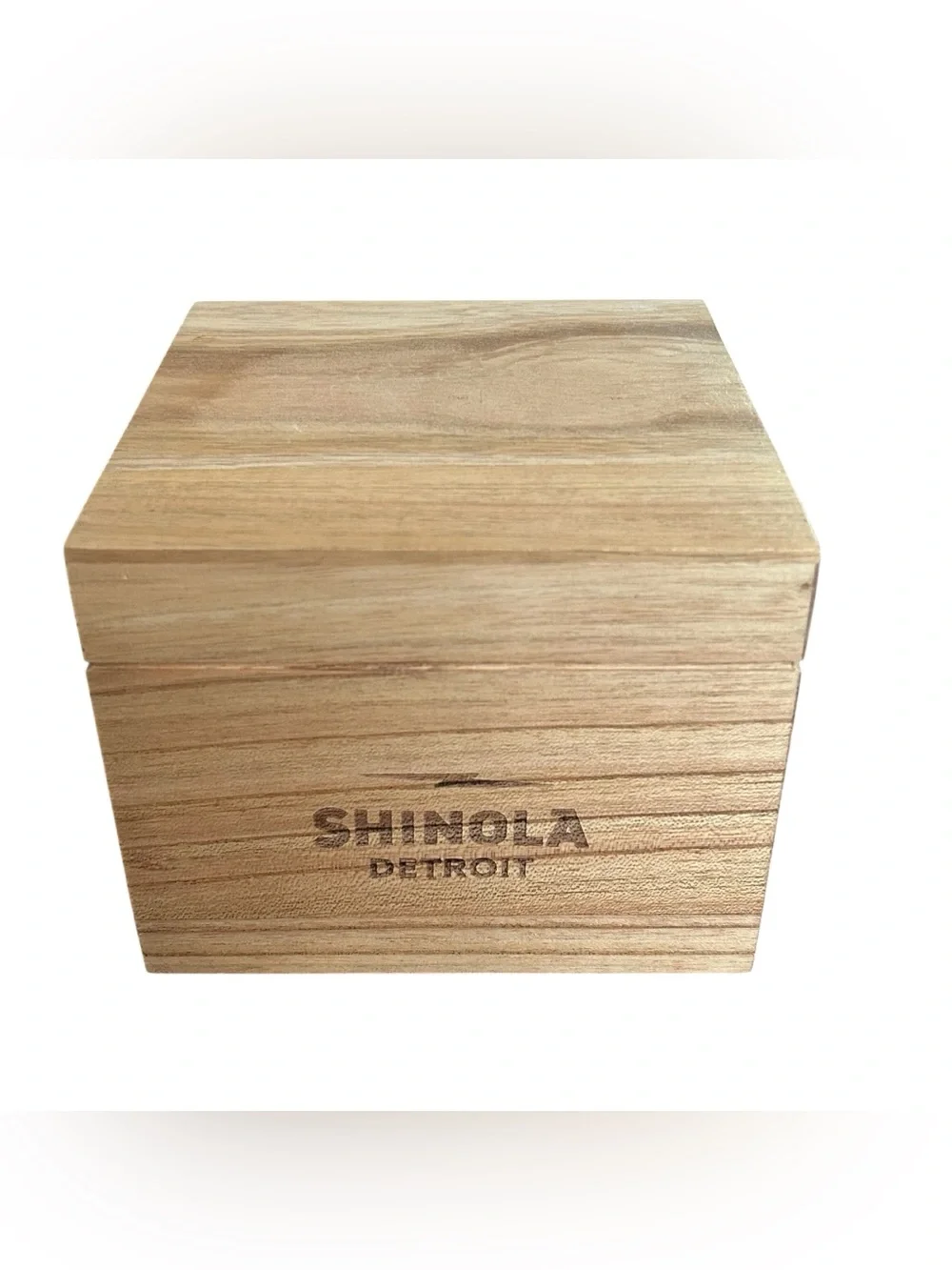 Shinola Detroit‎ Wood Watch Box Case Display Storage Box With Pillow & Booklets